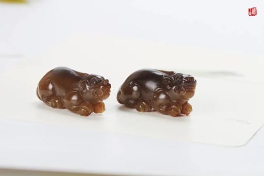 一对和田玉糖玉【貔貅】 配精美挂绳 商品图0