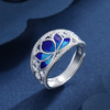子佩集S990银【荷花福来】戒指【MXJZ020】花丝珐琅彩蓝色荷花莲花2401 商品缩略图0