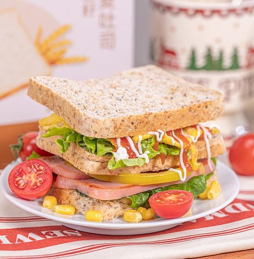 拾爸家⠀全麦吐司 500g/盒 0蔗糖0香精 早餐高纤饱腹 商品图0