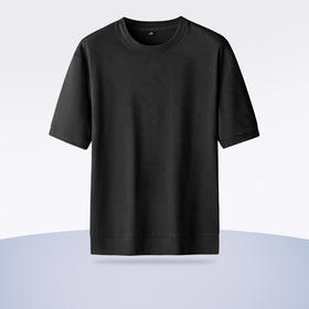 【新款DK】大依优型大码短袖卫衣打底衫圆领加肥加大宽松大码男装休闲上衣男士胖子半袖