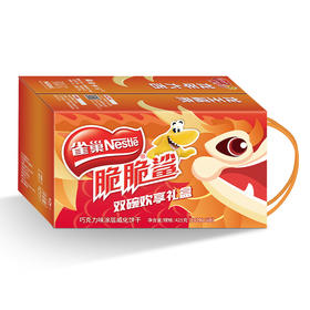 雀巢脆脆鲨龙年限定龙王鲨礼盒巧克力碗425g