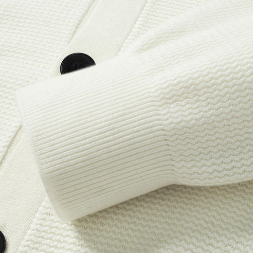 【含羊毛】罗蒙秋冬经典爆款针织开衫男时尚百搭针织外套男舒适男式针织衫 商品图7