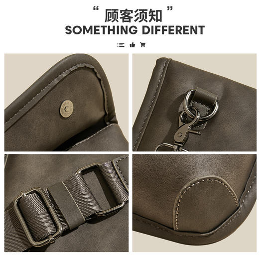 Safiya/索菲娅2024爆款胸包男士单肩包时尚百搭斜挎包轻便多功能挎包 SF800039Y 商品图5