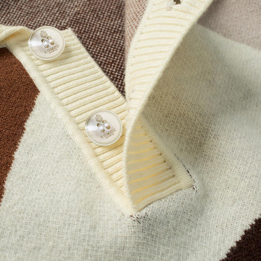 【时尚撞色】罗蒙秋冬加厚针织衫男士毛衣男保暖男士polo衫长袖毛衣男 商品图4