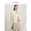 西嘉C+IMPRESS/西嘉千金玛德琳小香风外套女短款羊毛花呢拼接醋酸上衣WT2401029 商品缩略图1