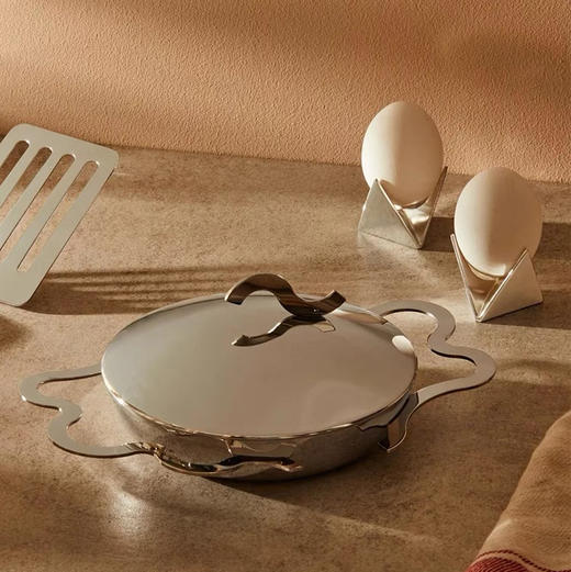 ALESSI/平底煎蛋锅不锈钢平底锅创意不粘锅家用 商品图0