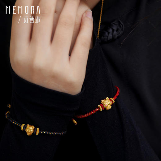 MEMORA诗普琳黄金十二生肖转运珠手链3D硬金送宝宝本命年足金手串HPE07301（线上专供） 商品图4