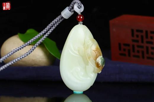 和田玉白玉【龙龟】吊坠 配精美编织挂绳 商品图0