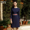 IWY/小香风藏青色西装裙女新款职业连衣裙气质通勤工装裙Q1047 商品缩略图5