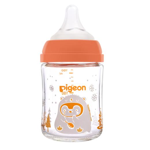 贝亲自然实感III宽口径彩绘玻璃奶瓶/AA244（企鹅冒险，S号奶嘴）160mL/AA245（魔法派对，M奶嘴)240mL/AA246（一起钓鱼，L号奶嘴)240mL 商品图5