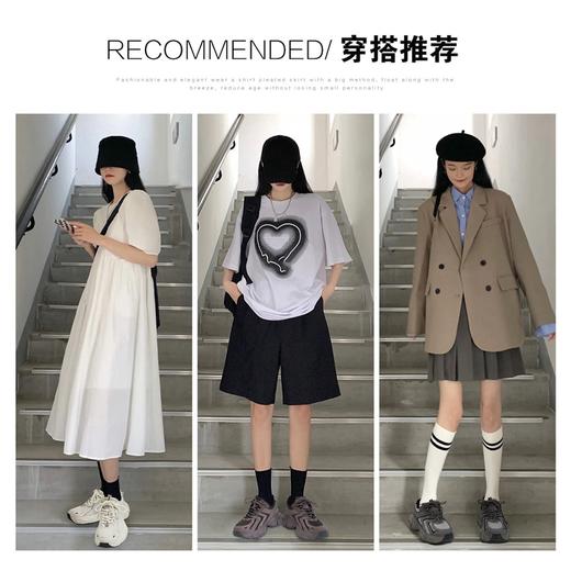 ZHR厚底老爹鞋女2024春季新款复古美拉德休闲百搭活力轻氧运动鞋 商品图13