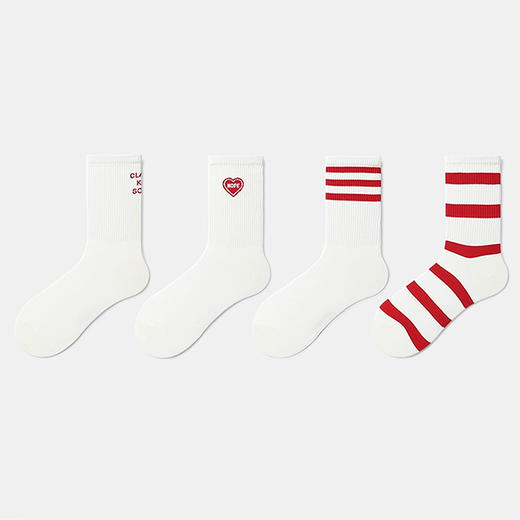 都市丽人时尚系列中筒袜精梳棉袜子中厚LC4DB1 商品图1