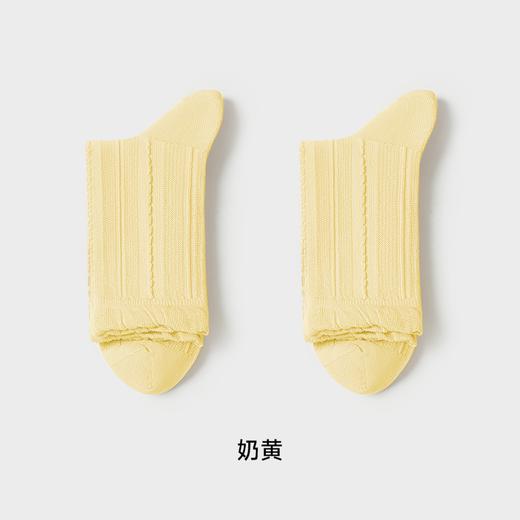 都市丽人简约系列中筒袜高含棉袜子中厚LC4DA7 商品图3