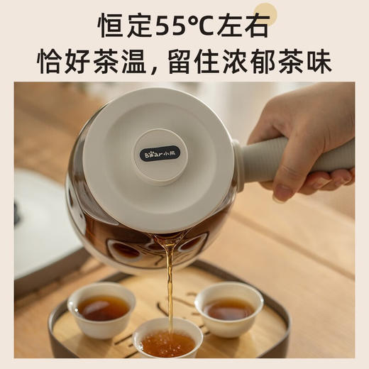 小熊（Bear）养生壶煮茶壶煮茶器 0.5L便携式烧水壶旅行家用蒸茶器花茶壶 ZCQ-A05S1 配茶具茶杯 商品图4