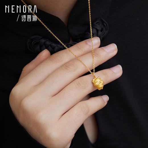 十二生肖黄金吊坠男女3D硬金项链挂坠本命年足金坠子送宝宝MEMORA诗普琳HPE08501（线上专供） 商品图3