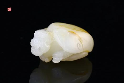 和田白玉籽料【龙龟】吊坠 配精美编织挂绳 商品图4