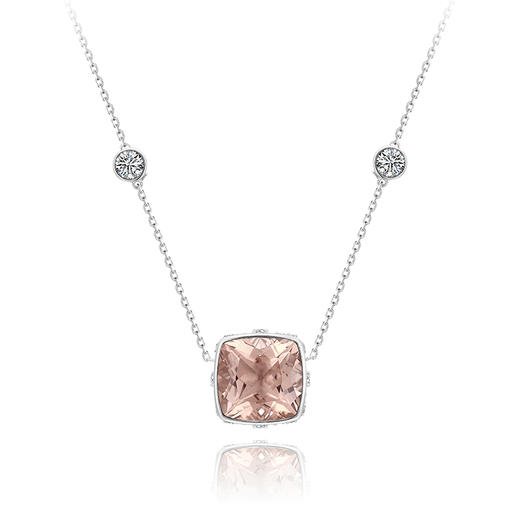 Sugar Morganite方糖摩根石系列 | 方糖摩根石项链 商品图4