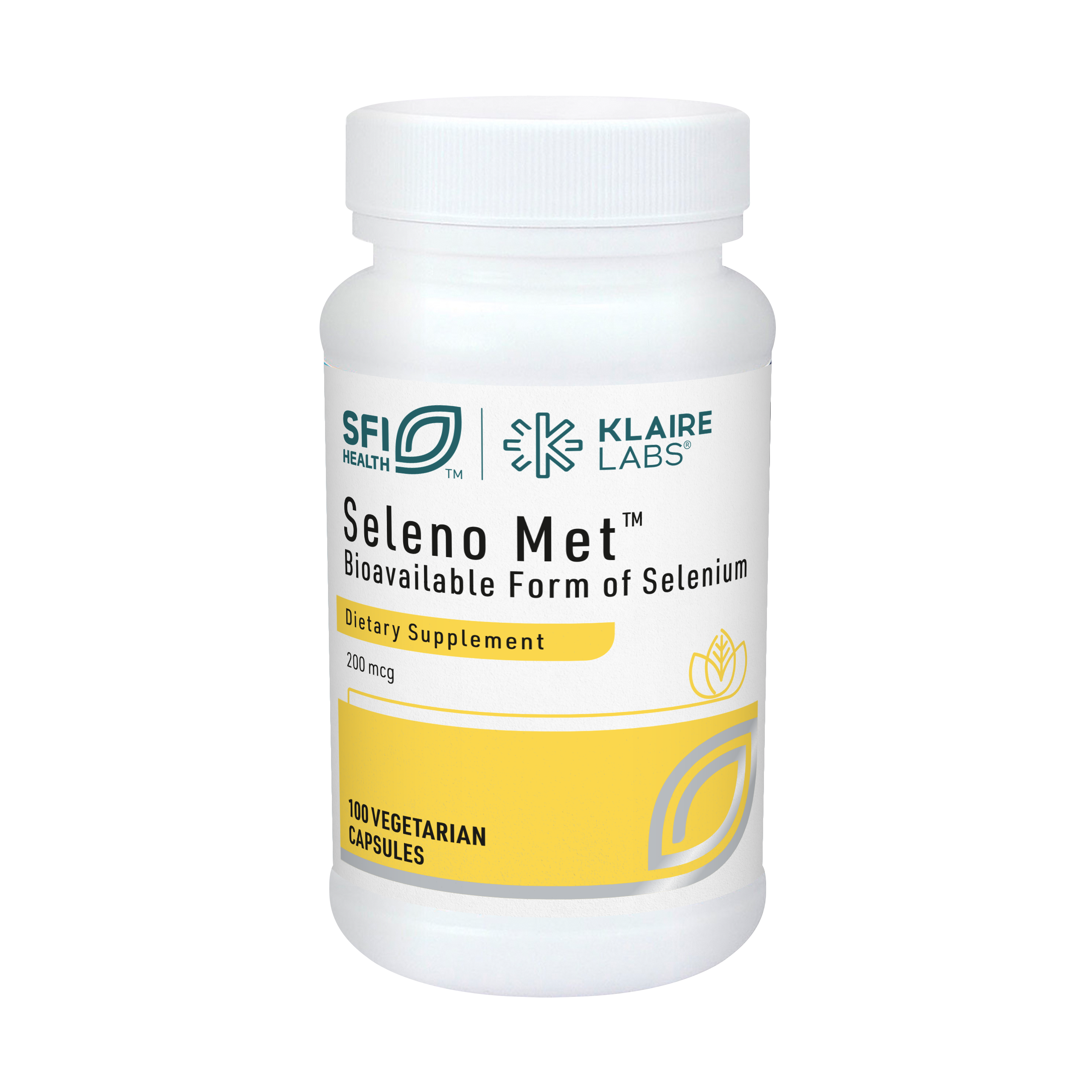 海淘 SFIHealth klaire labs克莱尔实验室 SELENO MET 硒代蛋氨酸胶囊 100粒/瓶 27.03