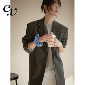 Even Vintage|知识分子风 纯手工刺绣西装外套流苏织带百褶裙套装