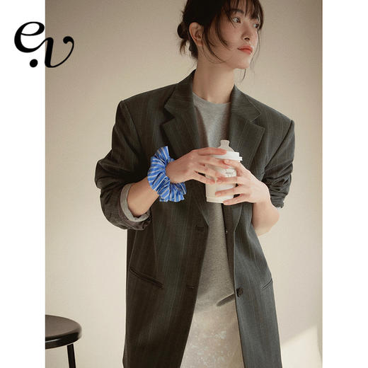 Even Vintage|知识分子风 纯手工刺绣西装外套流苏织带百褶裙套装 商品图0