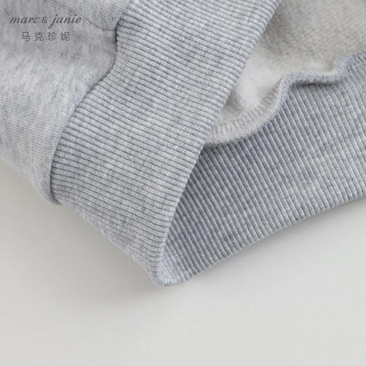 马克珍妮男童立领撞色字母运动卫衣儿童学院风上衣春装新款240683 商品图4