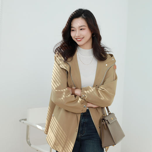 火桐hooton 高定系列 真丝羊毛中长款夹克 商品图1