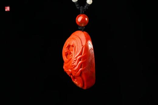 南红 【龙】吊坠 配精美编织挂绳 商品图1