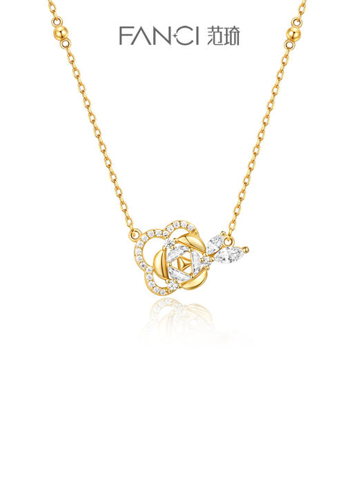 【玫瑰之语项链】Fanci范琦银饰 玫瑰系列 轻奢小众设计时尚锁骨链 下单即赠精美礼盒+顺丰空运+运费险 商品图0