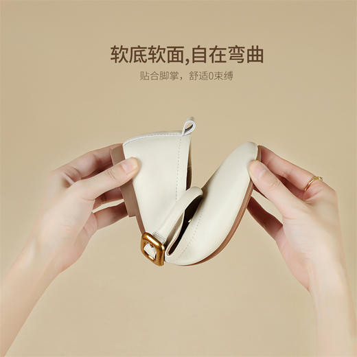 ZHR乐福鞋女2024新款时尚百搭复古休闲简约小香风玛丽珍浅口单鞋 商品图8