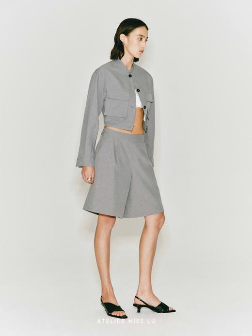 【雾色庄园】百慕大廓形中裤 商品图3