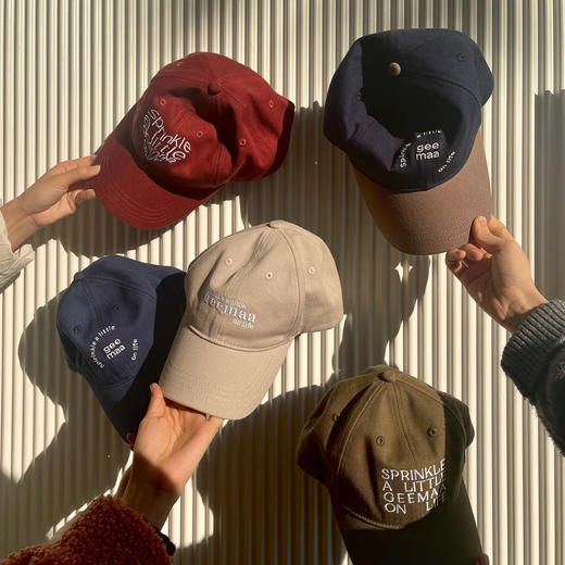 【新色上新】geemaa everyday cap系列字母刺绣棒球帽 商品图7