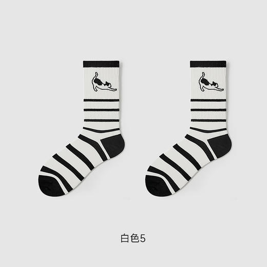 都市丽人时尚系列中筒袜精梳棉袜子中厚LC4DA9 商品图6