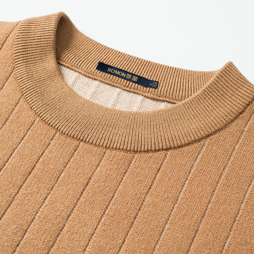 【富贵条】罗蒙秋冬男士时尚毛衣男百搭舒适针织衫男加厚男毛衣男针织衫 商品图4