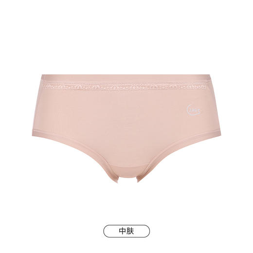 都市丽人基础系列舒肤棉内裤女100S棉纯棉女士内裤中腰平角内裤LK45D8 商品图5