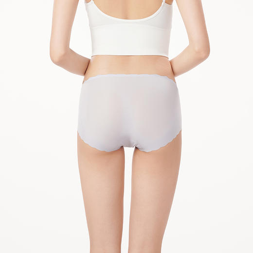 都市丽人健康系列零感无痕内裤女锦泳女士内裤中腰平角内裤新年本命年红品LK45D1 商品图2