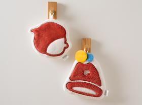 隔壁刘奶奶萌趣挂式擦手巾（款式随机）