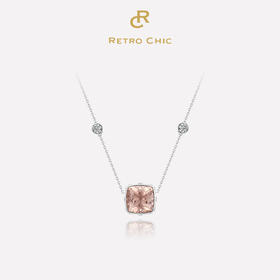 Sugar Morganite方糖摩根石系列 | 方糖摩根石项链