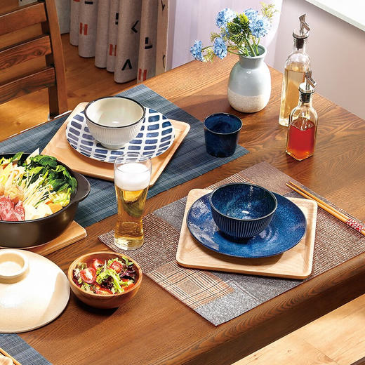 日本制超轻量餐具 窑变绀 饭碗中/大 商品图2