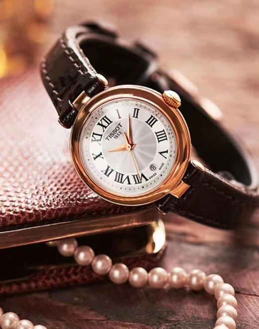 119-4 用真表 表真心 纯圆正 TS小美人系列 T126皮带女士腕表 配包装 商品图0