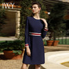 IWY/小香风藏青色西装裙女新款职业连衣裙气质通勤工装裙Q1047 商品缩略图1