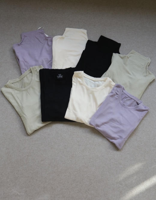 急茬儿的啊 速来抄底 哈！女段 HF 双面德绒 保暖内衣 打底衫 两个款 4色入 商品图0