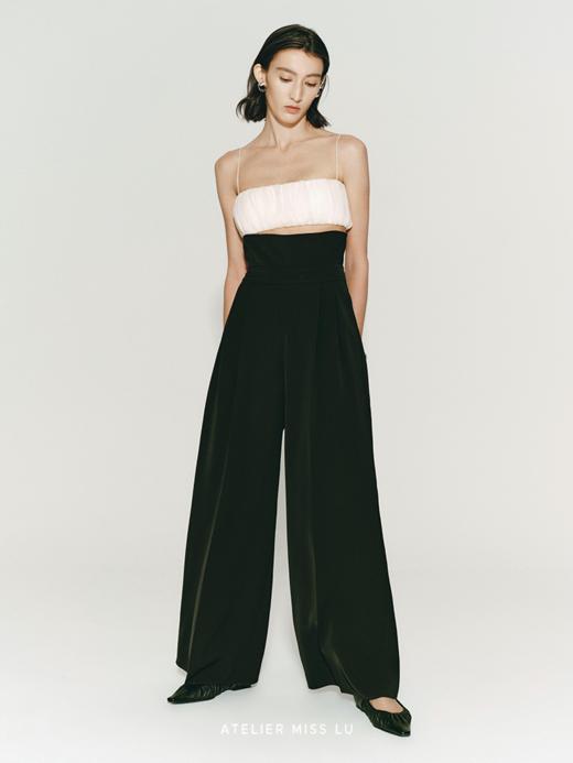 【莱拉】超高腰设计挺括阔腿长裤 商品图3