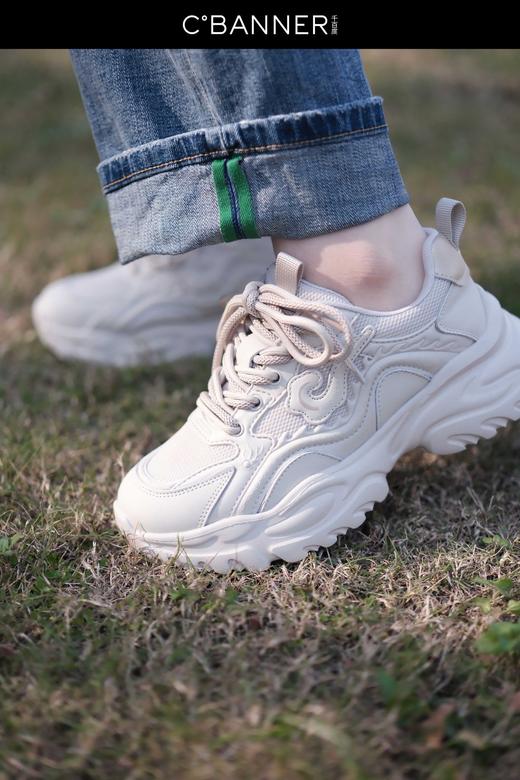 千百度CºBANNER  厚底增高时尚乐福鞋 A24101826 商品图1