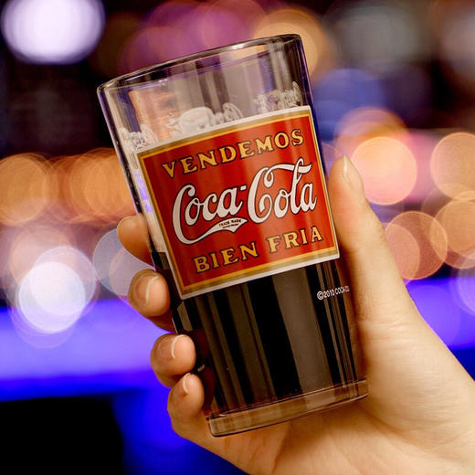 日本阿德利亚可乐纪念杯玻璃杯啤酒杯果汁饮料杯水杯12.3cm 商品图3