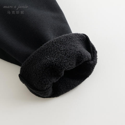 马克珍妮冬装新款 女童撞色字母摇粒绒运动束脚裤 232127 商品图4