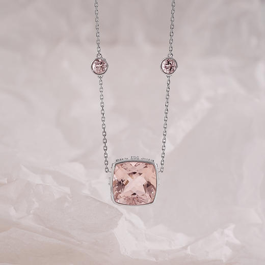 Sugar Morganite方糖摩根石系列 | 方糖摩根石项链 商品图1