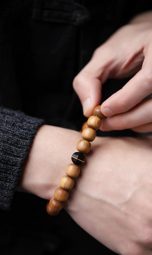 1.0/1.2cm紫檀八大守护神°+老山檀香手串 商品图7