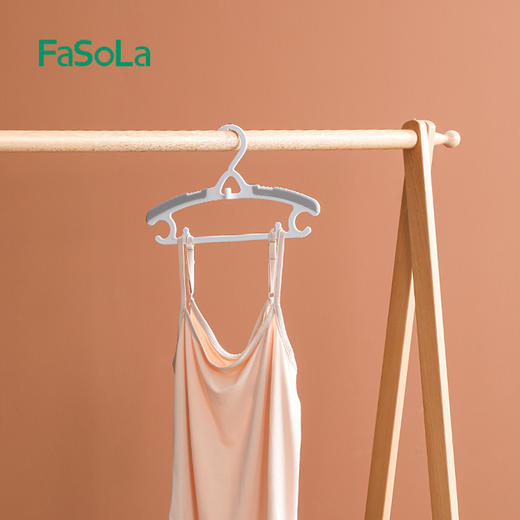 FaSoLa儿童衣架宝宝专用衣服架晾晒衣服伸缩婴幼儿家用防滑小衣架 商品图6