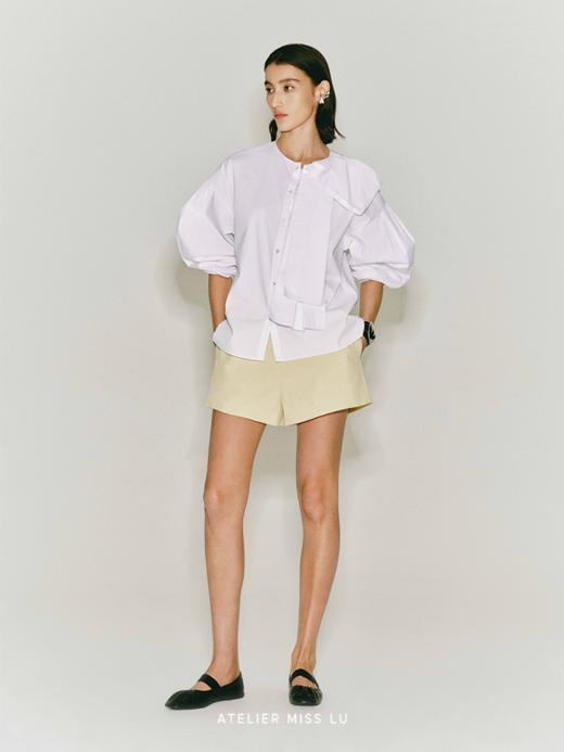 【午后奶茶】百搭A字高腰短裤 商品图1