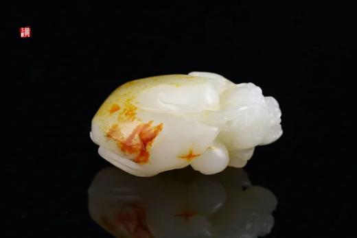 和田白玉籽料【龙龟】吊坠 配精美编织挂绳 商品图2